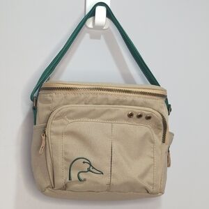 Ducks Unlimited Khaki/Green Flip Top Insulated Cooler/ Lunch Bag